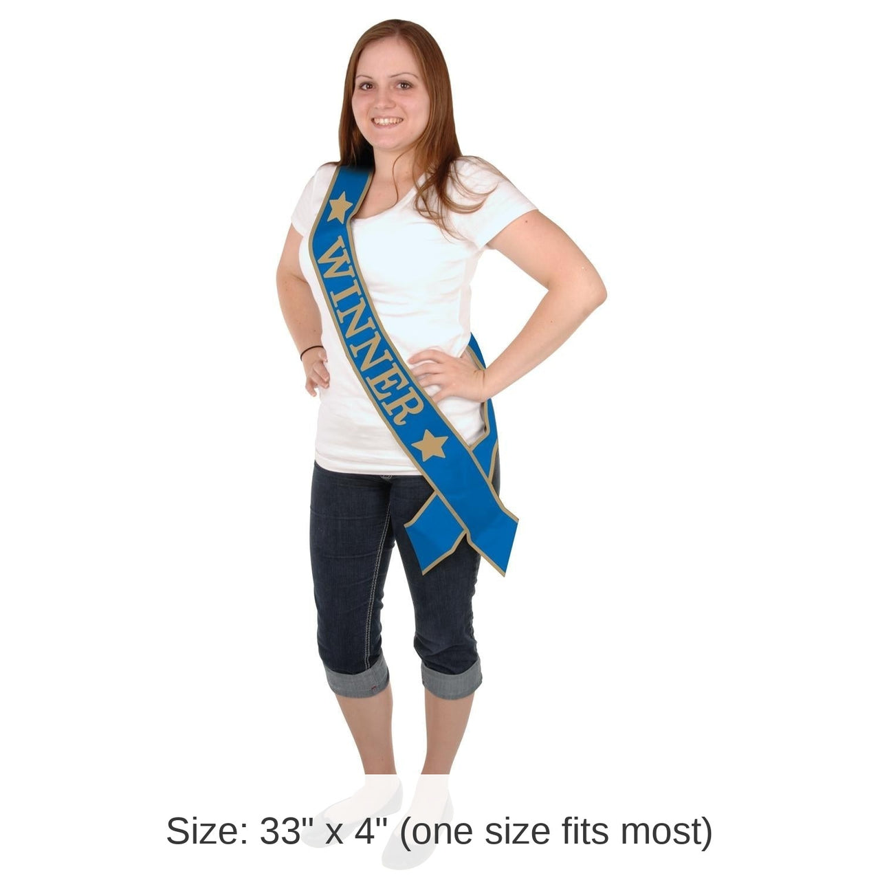 6 Pack Bulk Winner Party Satin Sash