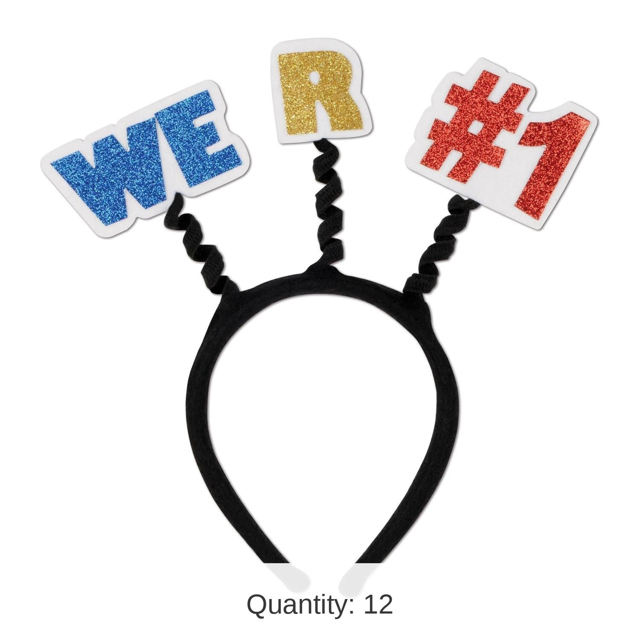 12 Pack Bulk Glittered We R #1 Party Boppers