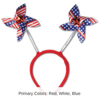 12 Pack Bulk 4th of July Party Patriotic Pinwheel Boppers