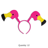 12 Pack Bulk Luau Party Flamingo Boppers