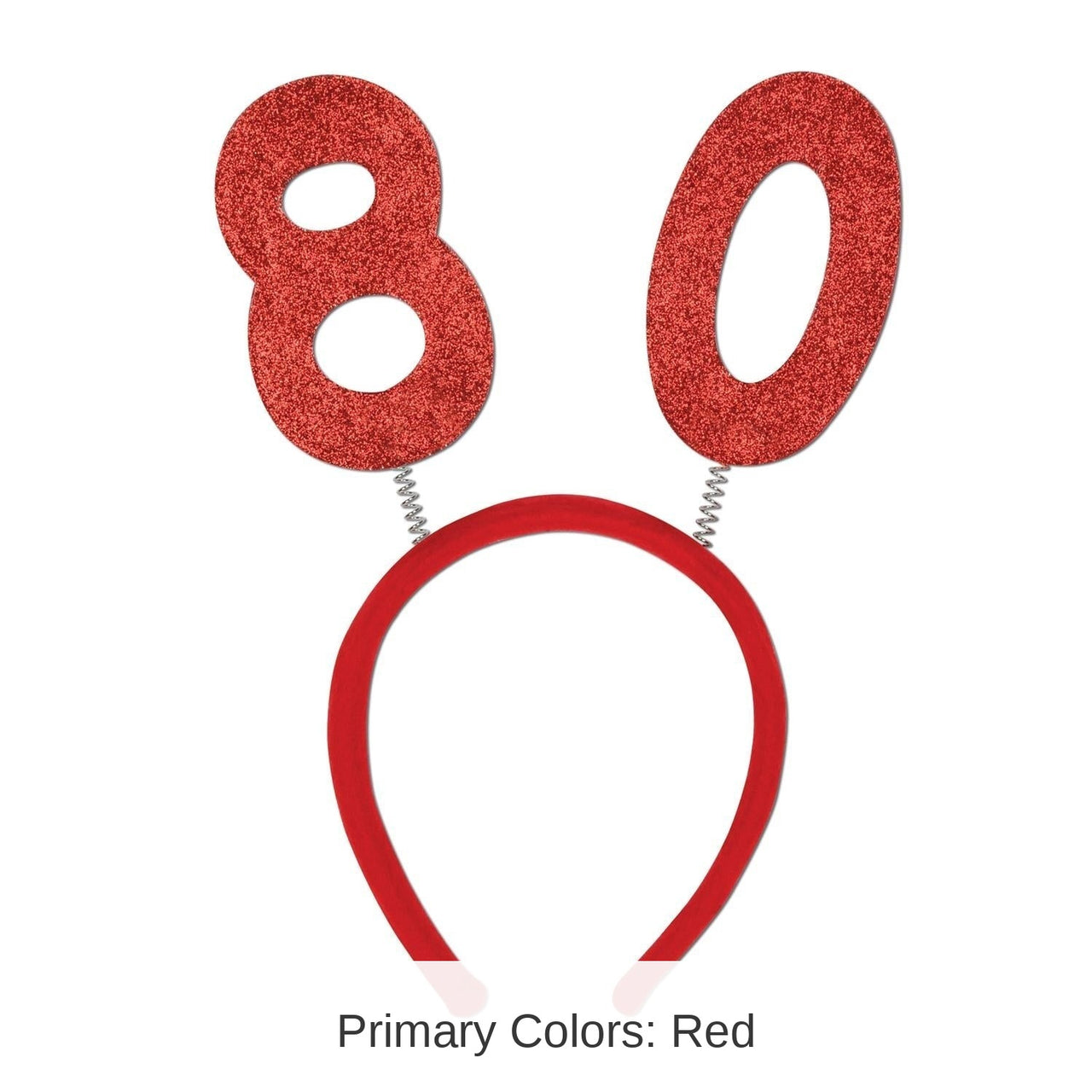 12 Pack Bulk 80th Birthday Party Glittered Boppers