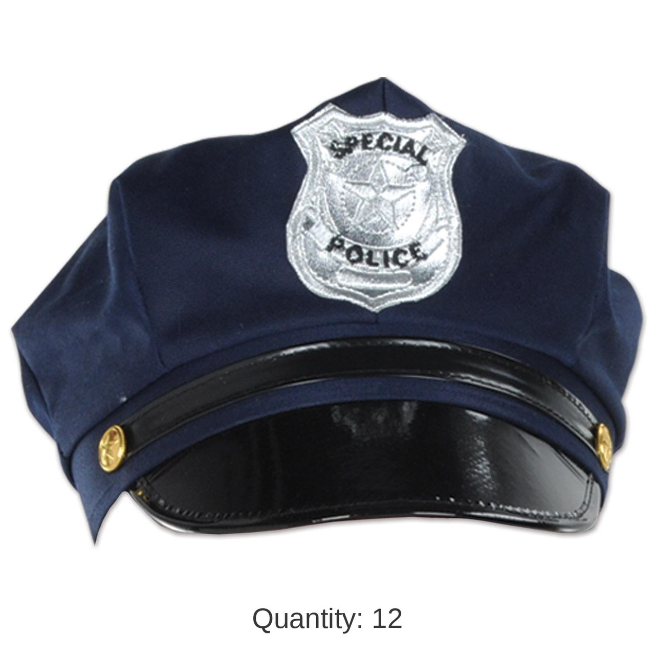 12 Pack Bulk Police Party Hat