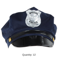 12 Pack Bulk Police Party Hat