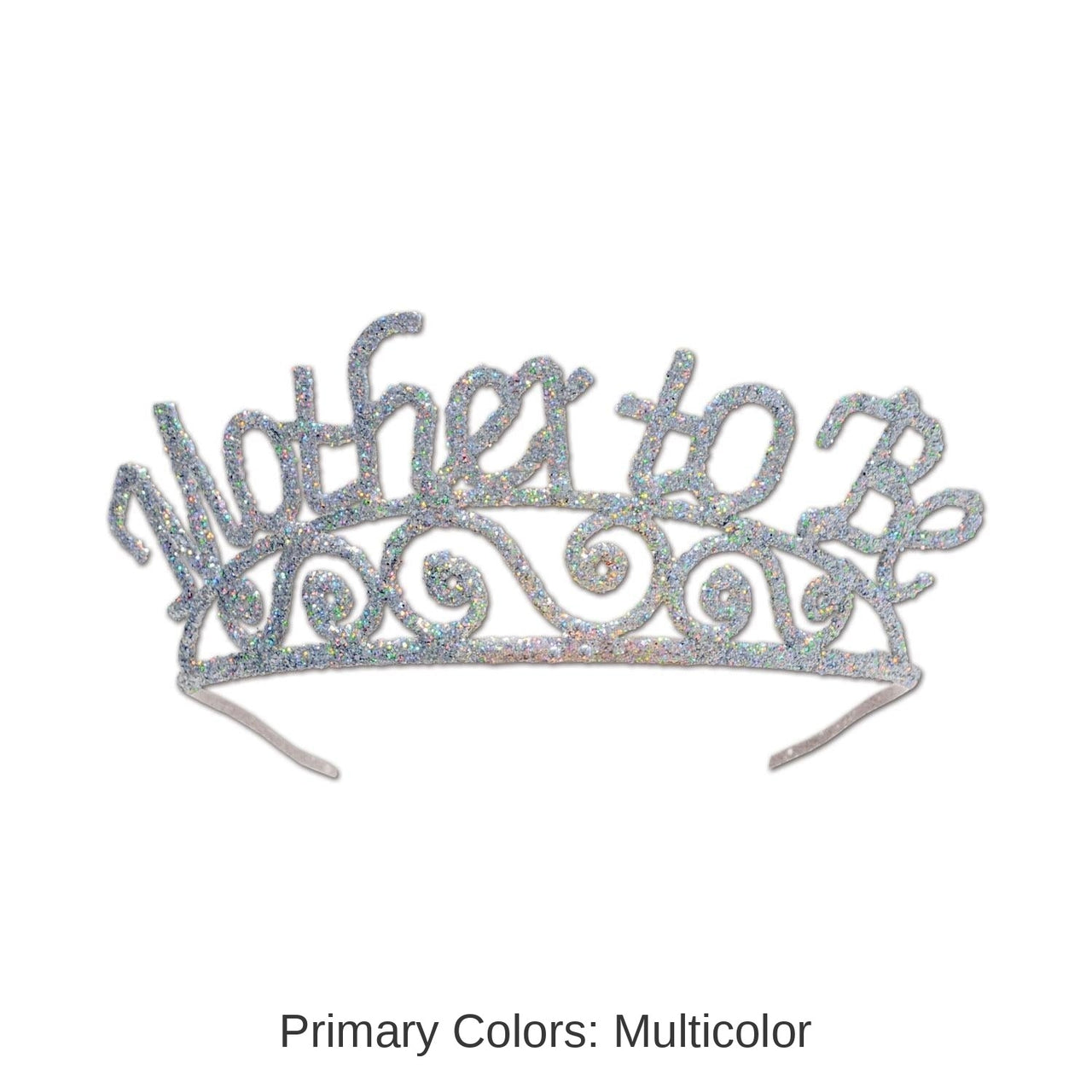 6 Pack Bulk Glittered Metal Mother To Be Tiara