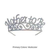6 Pack Bulk Glittered Metal Mother To Be Tiara