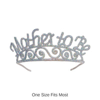 6 Pack Bulk Glittered Metal Mother To Be Tiara