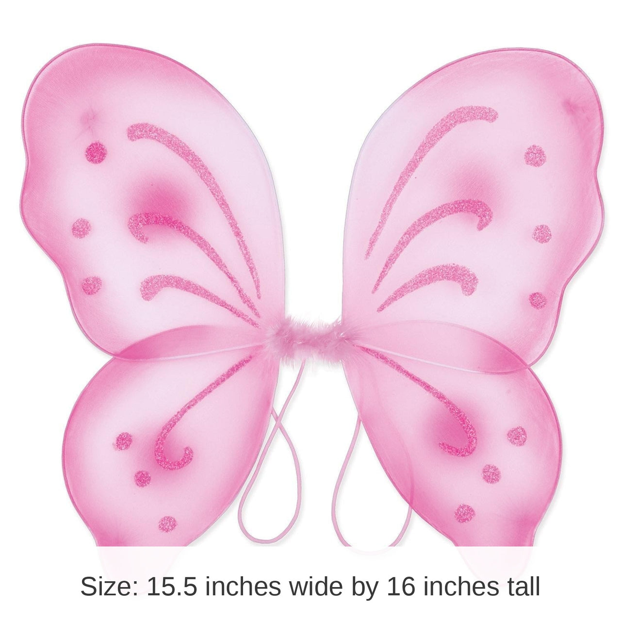 12 Pack Bulk Halloween Nylon Fairy Wings - pink