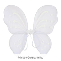 12 Pack Bulk Halloween Nylon Fairy Wings - white