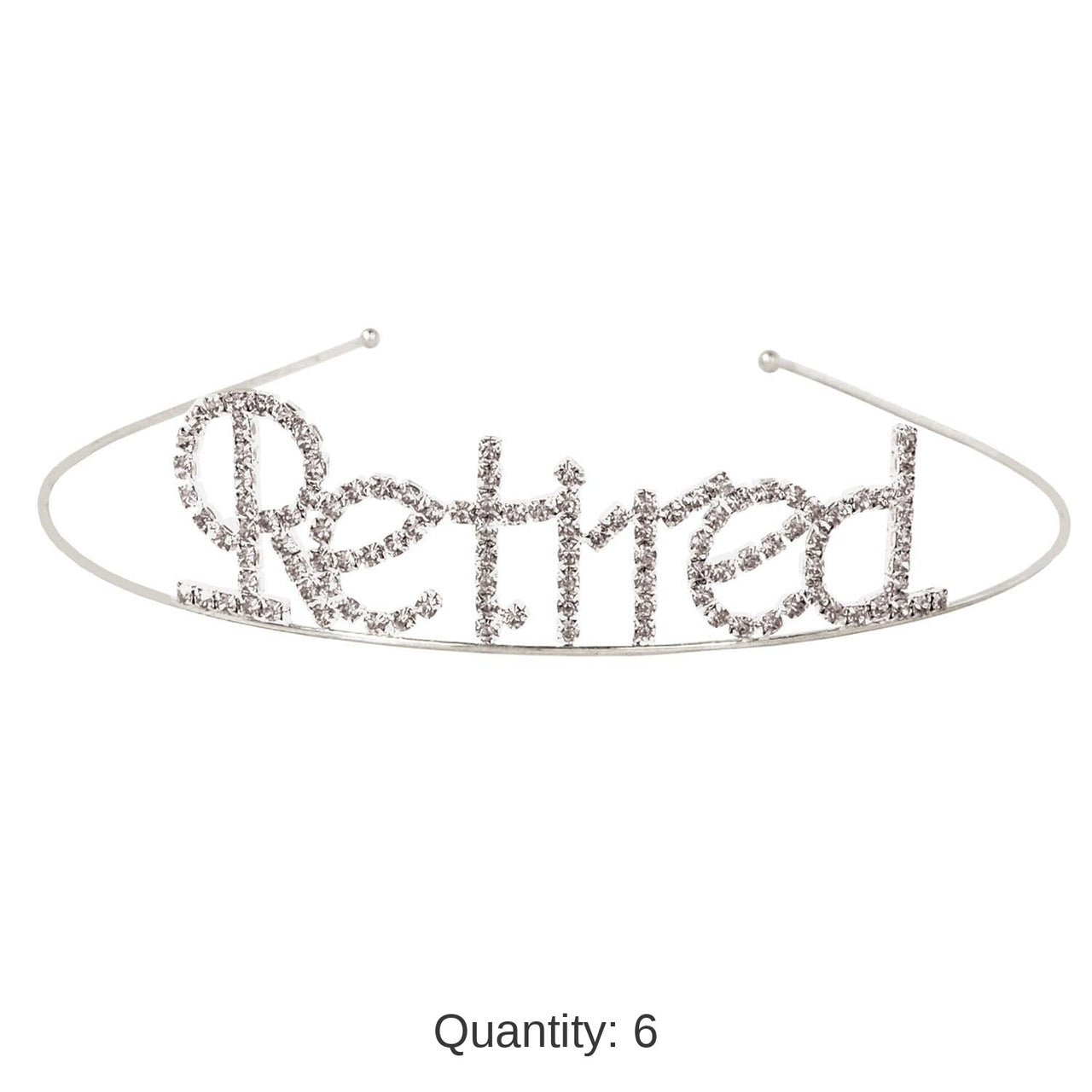6 Pack Bulk Retired Royal Rhinestone Tiara