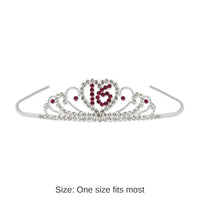 6 Pack Bulk Sweet 16 Royal Rhinestone Birthday Party Tiara
