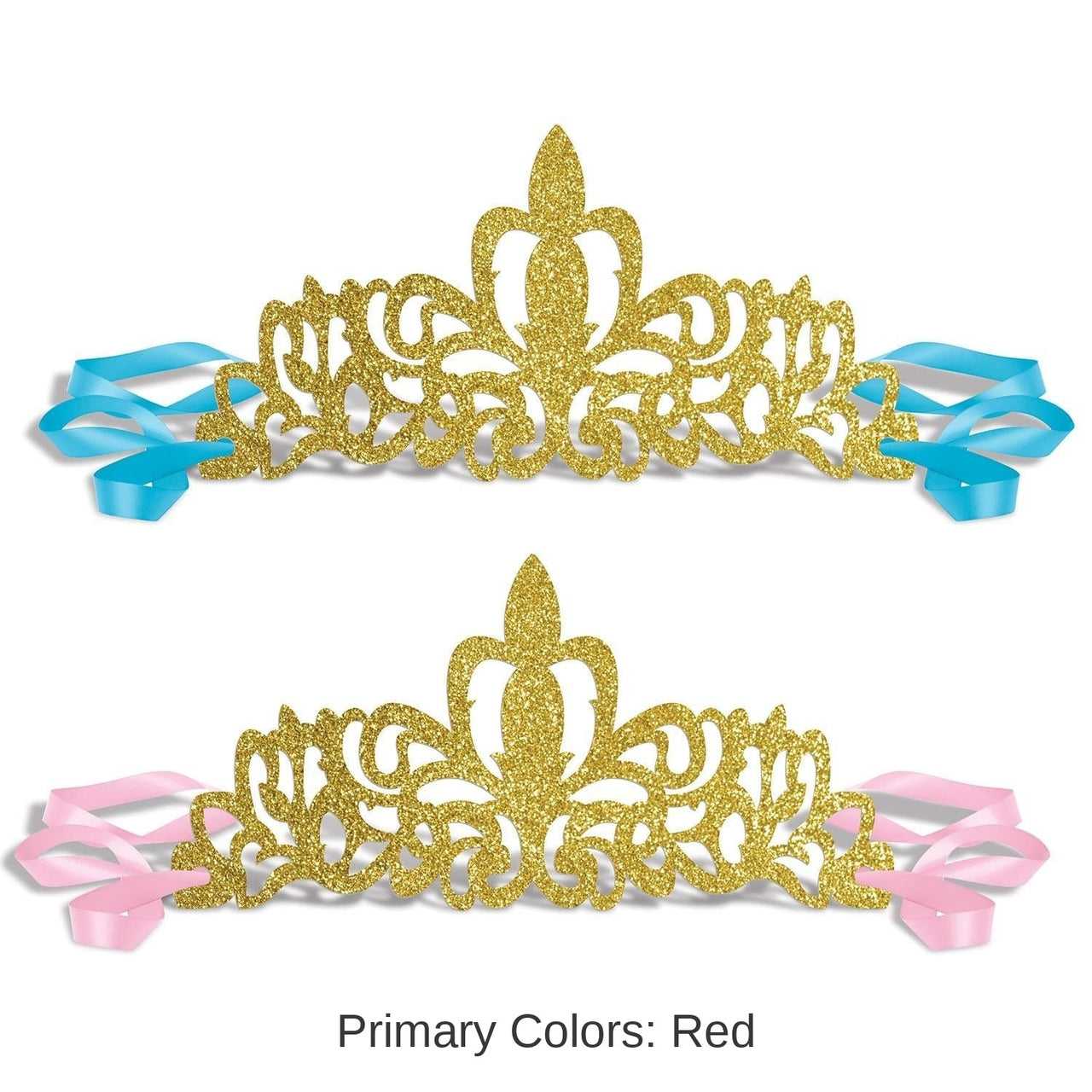 72 Pack Bulk Glittered Princess Tiaras