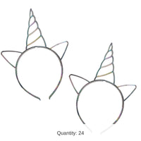 24 Pack Bulk Unicorn Headbands