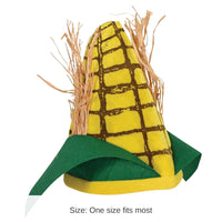 12 Pack Bulk Plush Corn Cob Hat