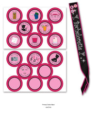 18 Pack Bulk Bachelorette Satin Sash with Badges