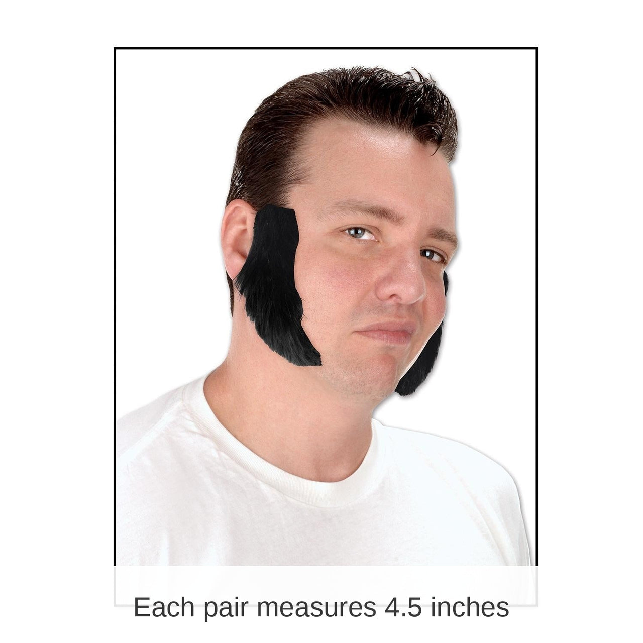 12 Pair Beistle Sideburns black