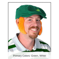 12 Pair Bulk St. Patrick's Day Sideburns orange