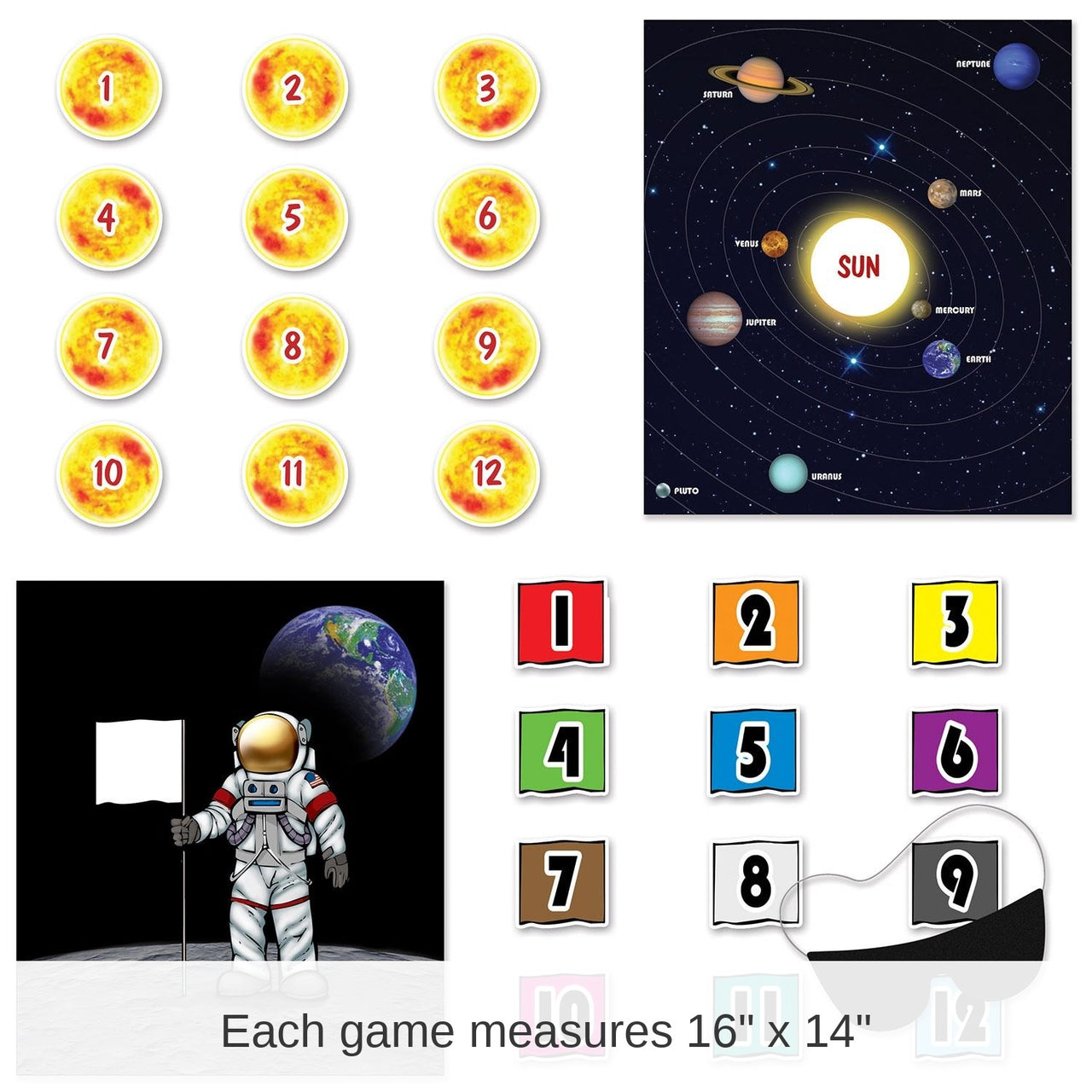 48 Pack Bulk Space Party Games