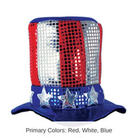 12 Pack Bulk Glitz 'N Gleam Uncle Sam Top Hat