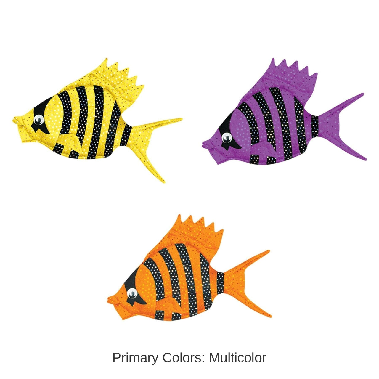 6 Pack Bulk Plush Luau Fish Hat
