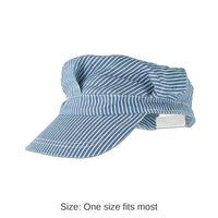 12 Pack Bulk Train Engineer Hat - blue - adjustable