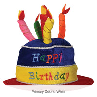 12 Pack Bulk Plush Birthday Party Cake Hat