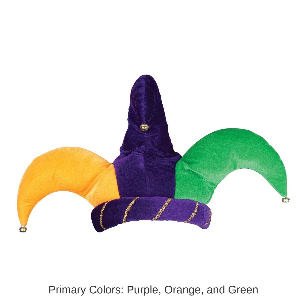 6 Pack Bulk Mardi Gras Plush Jester Hat