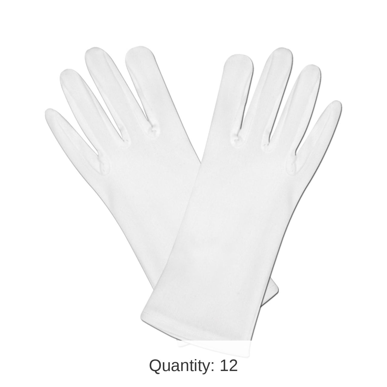 12 Pair Bulk Theatrical Gloves white
