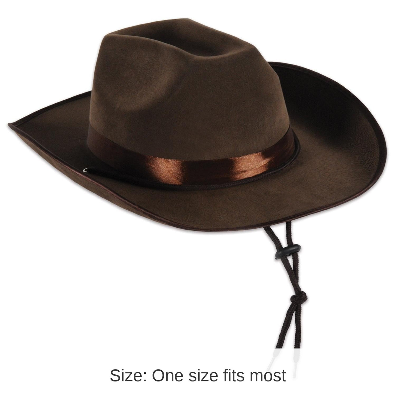 6 Pack Bulk Faux Brown Leather Western Hat