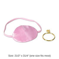 12 Pack Bulk Pink Pirate Eye Patch with Plastic Earring