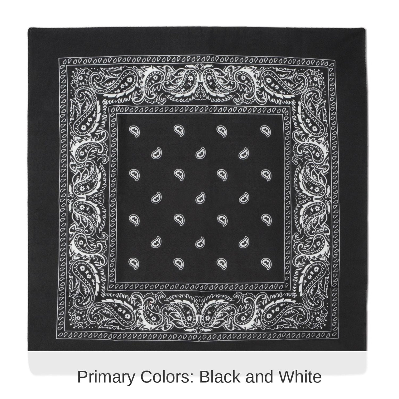 12 Pack Bulk Black Bandana
