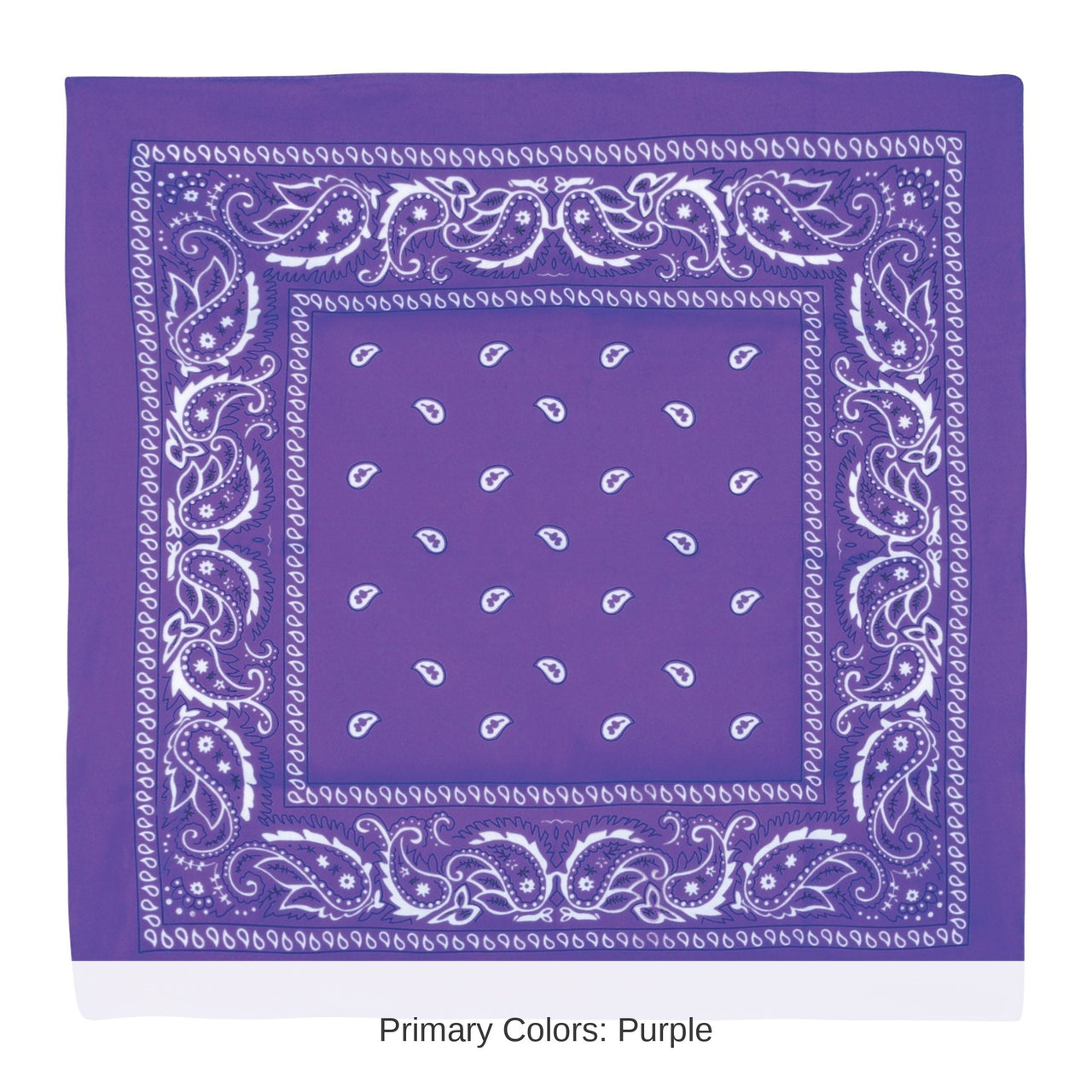 12 Pack Bulk Purple Bandana 22 inch x 22 inch Spirit & Western