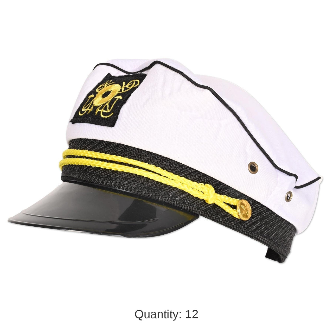 12 Pack Bulk Yacht Captain's Cap