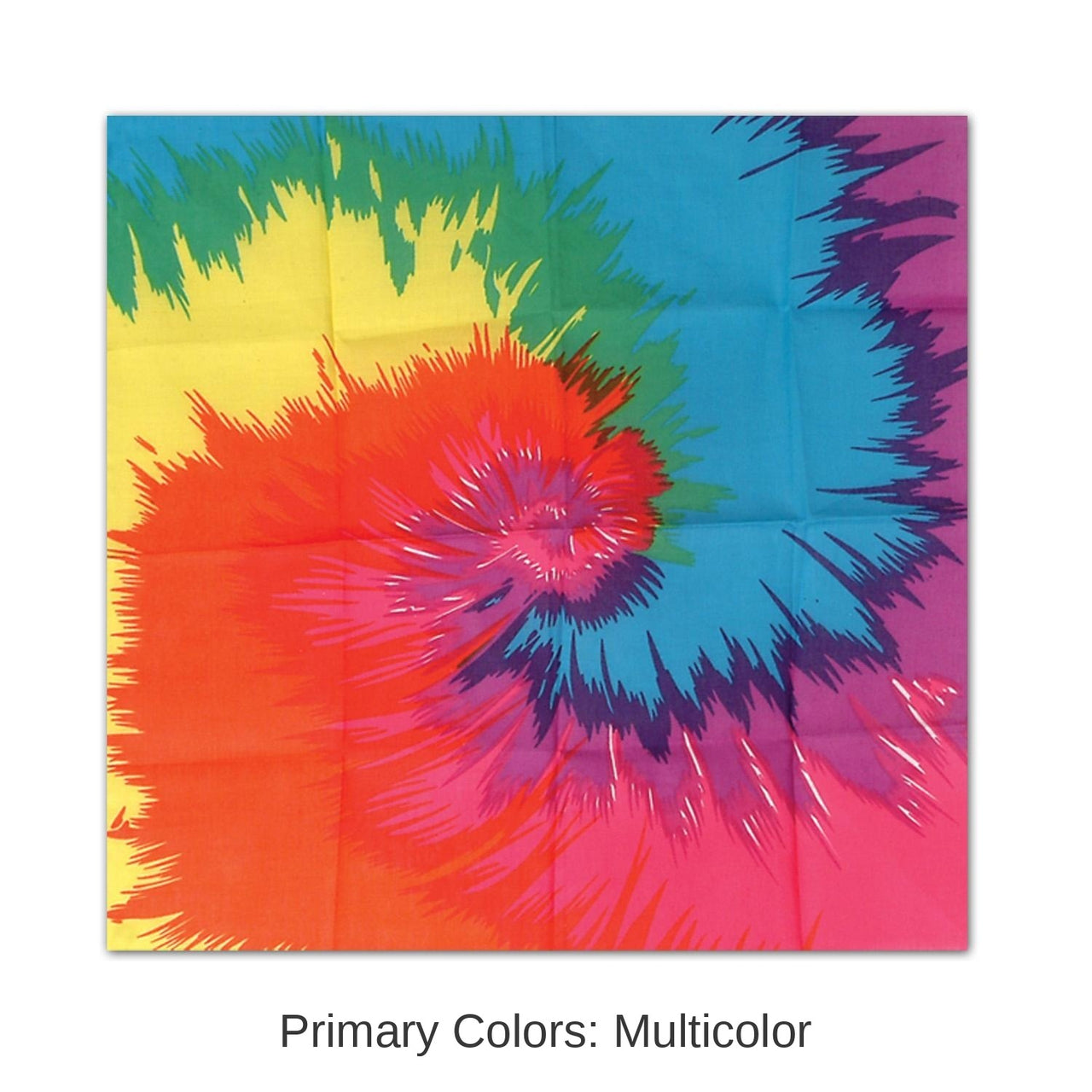 12 Pack Bulk Funky Tie-Dyed Bandana