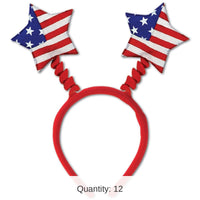 12 Pack Bulk Patriotic Star Boppers
