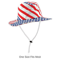 6 Pack Bulk Patriotic Flag Hat