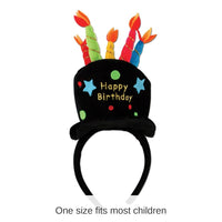 12 Pack Bulk Plush Birthday Party Cake Headband