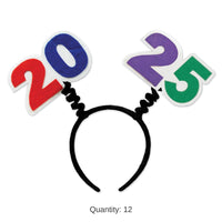 12 Pack Beistle 2025 Boppers attached to snap-on headband