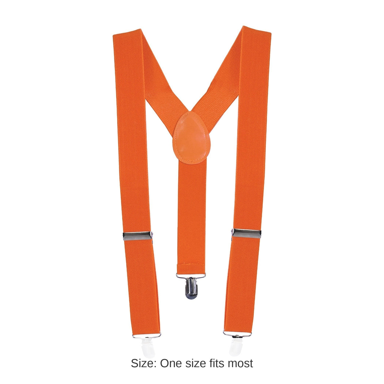 12 Pack Bulk Adjustable Orange Suspenders One Size Fits Most