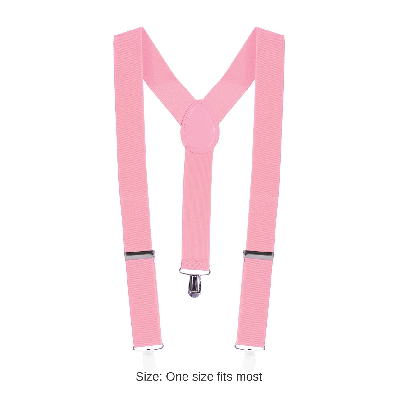 12 Pack Bulk Adjustable Pink Suspenders One Size Fits Most