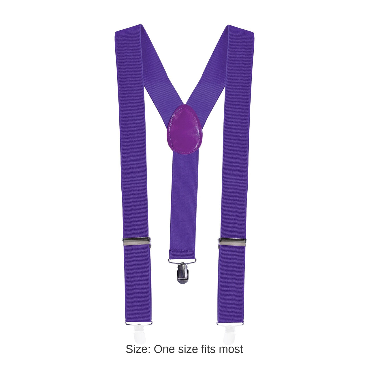 12 Pack Bulk Purple Suspenders Adjustable One Size Fits Most
