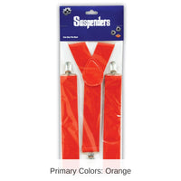 12 Pack Bulk Red Suspenders