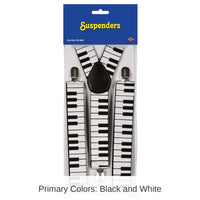 12 Pack Bulk Piano Keyboard Suspenders