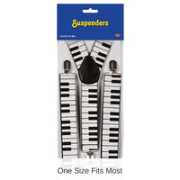 12 Pack Bulk Piano Keyboard Suspenders