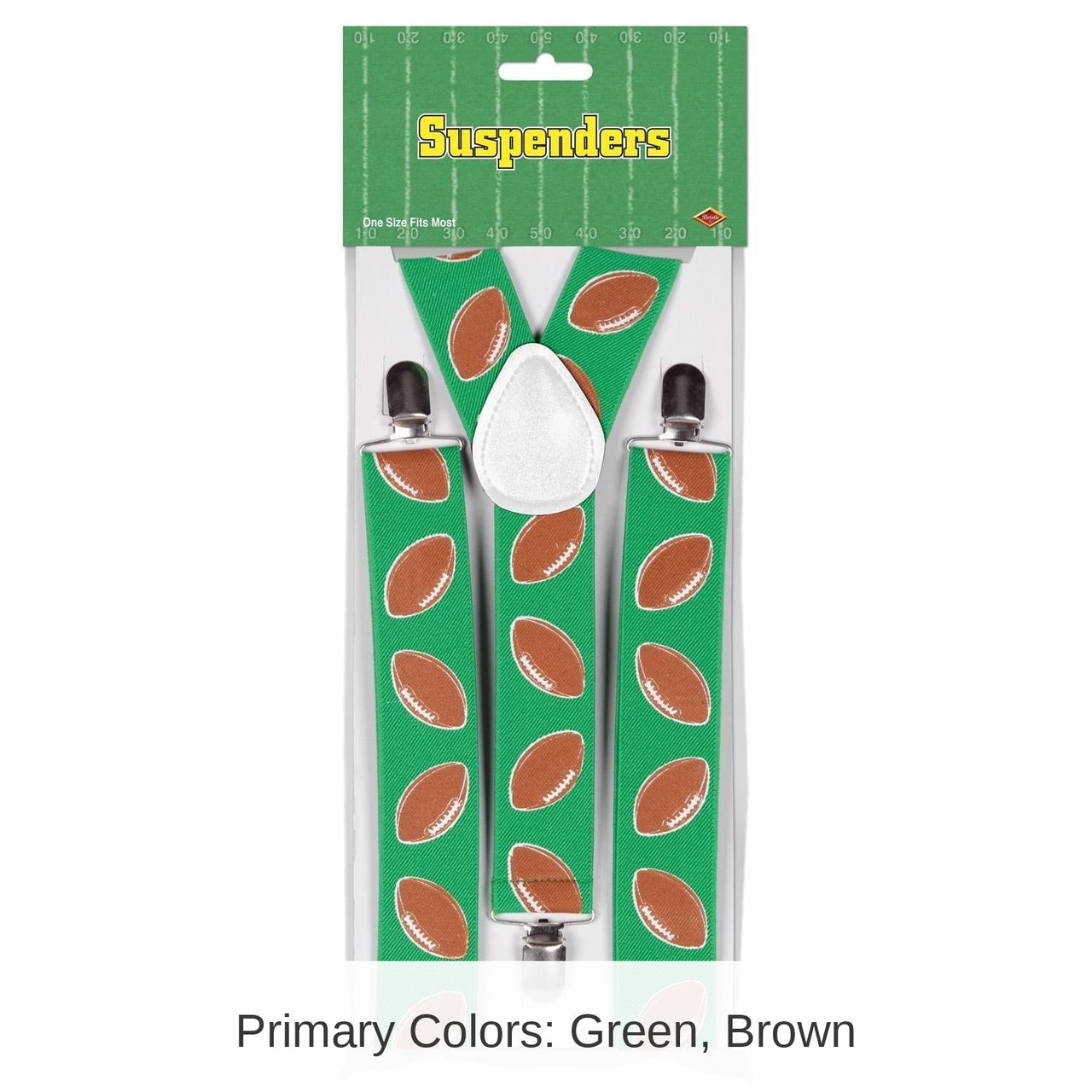 12 Pack Bulk Football Party Suspenders