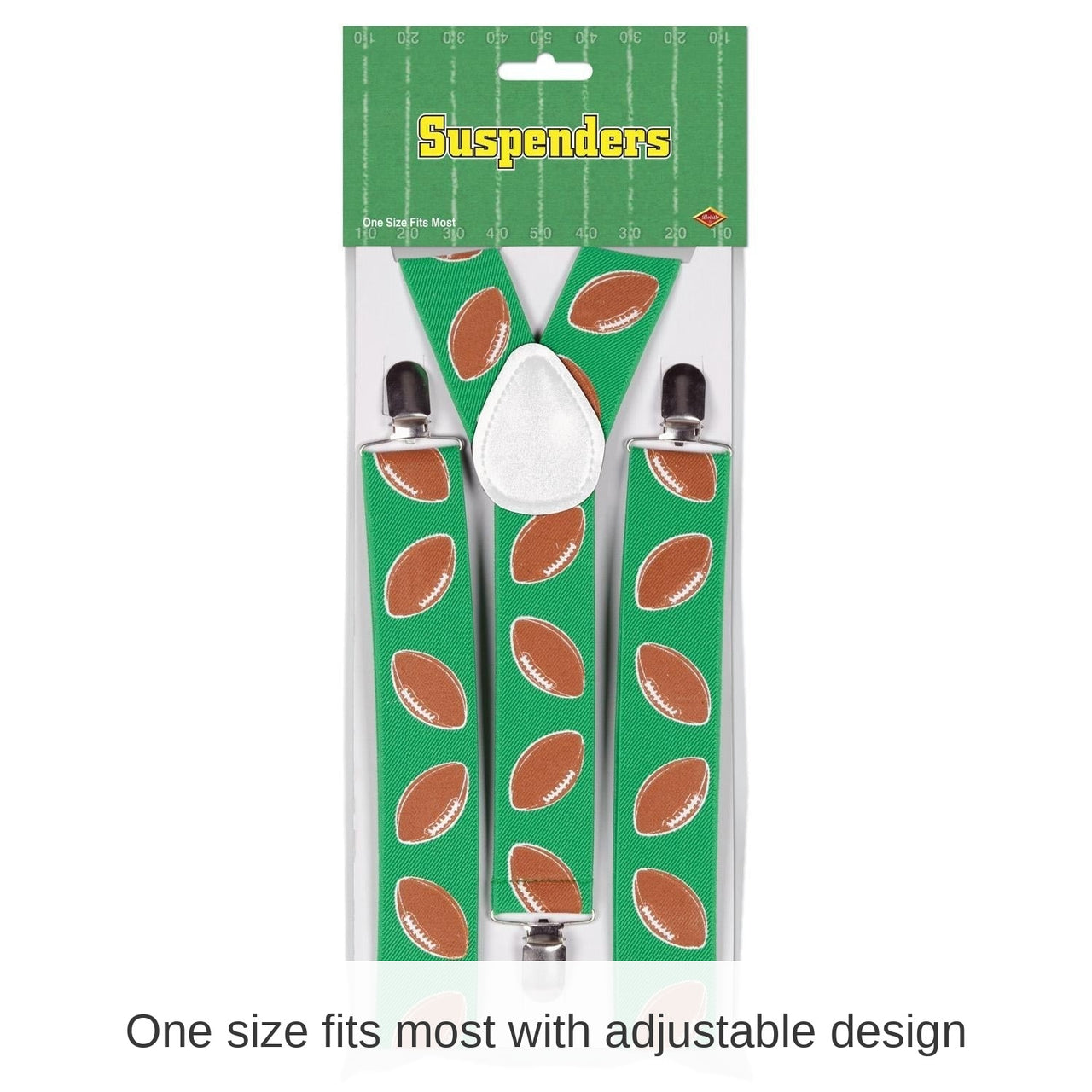 12 Pack Bulk Football Party Suspenders