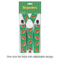 12 Pack Bulk Football Party Suspenders