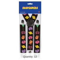 12 Pack Bulk Arcade Suspenders