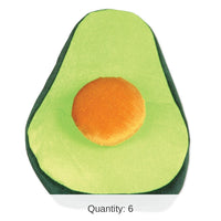 6 Pack Bulk Fiesta Plush Avocado Hat