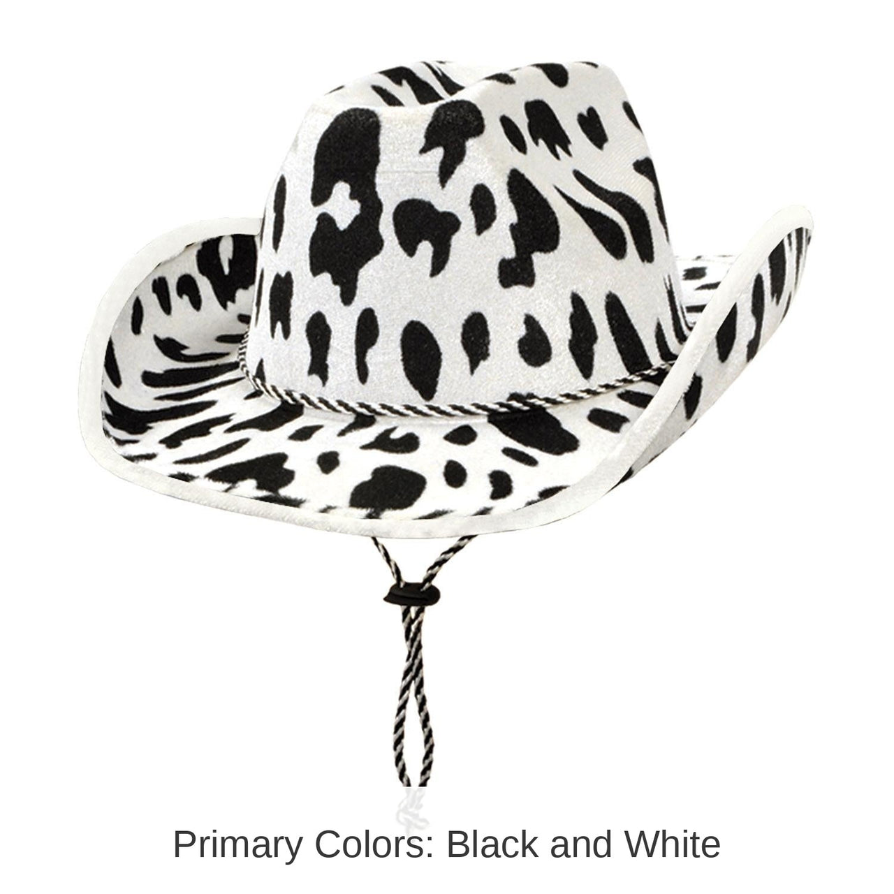 6 Pack Bulk Cow Print Cowboy Hat