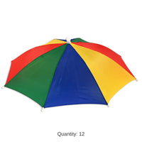12 Pack Bulk Umbrella Hat